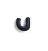 1.5cm Black Artistic Script Embroidered Letters Iron-On Patches - Set of 26