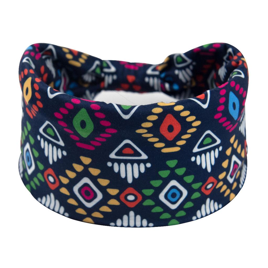 Bohemian Cashew Yoga Übung Stirnband Anti Schweiß und Feuchtigkeit Absorbieren Elastische Baumwolle Stirnband Knoten Stirnband