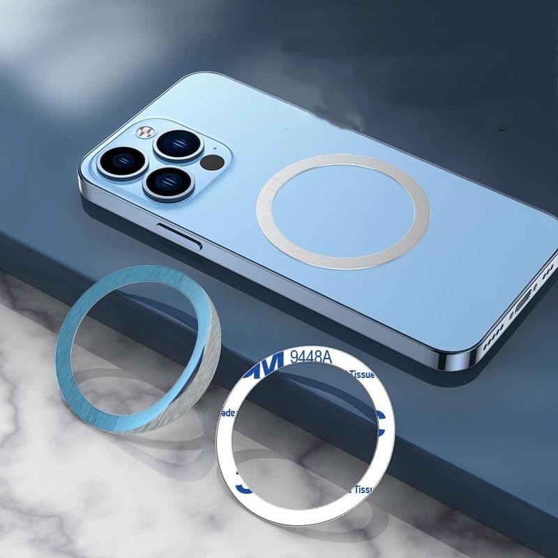 Universal Magnetic Wireless Charger Metal Sticker No Signal Interference Thin Iron Pad for Car Phone Mount Daily Use