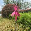 Garden Spinners Flower Fairy Dancing Wind Spinners Amidst Yard Stake Fairy Ballerinas Metal Ornament for Outdoor Supplies