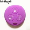 Silicone Car Key caps Case key cover Holder for Mercedes Benz SMART Fortwo 450 Forfour Roadster City Body fob auto accessories
