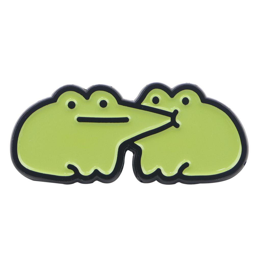 Cute Frogs Enamel Pin Cartoon Animals Pin Badge On Backpack Women's Brooch Lapel Pins Costume Accessories Fashion Jewelry Gifts