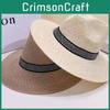 Vintage Summer Straw Hat With Uv Defense And Foldable Design For Travel
