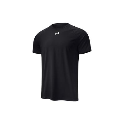 Large Letter Logo Embossed Sports Knit Crew Neck Short Sleeve Raglan T-Shirt Men T-Shirts Black 22500518-001