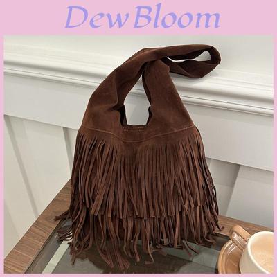 Sac Cabas Bohème à Pompons Vintage Grande Capacité Style Seau Avec Fermeture Magnétique Poche Zippée Pour Les Essentiels Quotidiens des Femmes