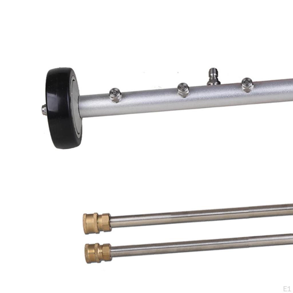High Pressure Cleaner, Underbody Car Wash Water Broom, 4 Fan-shaped Nozzles for Motorhomes