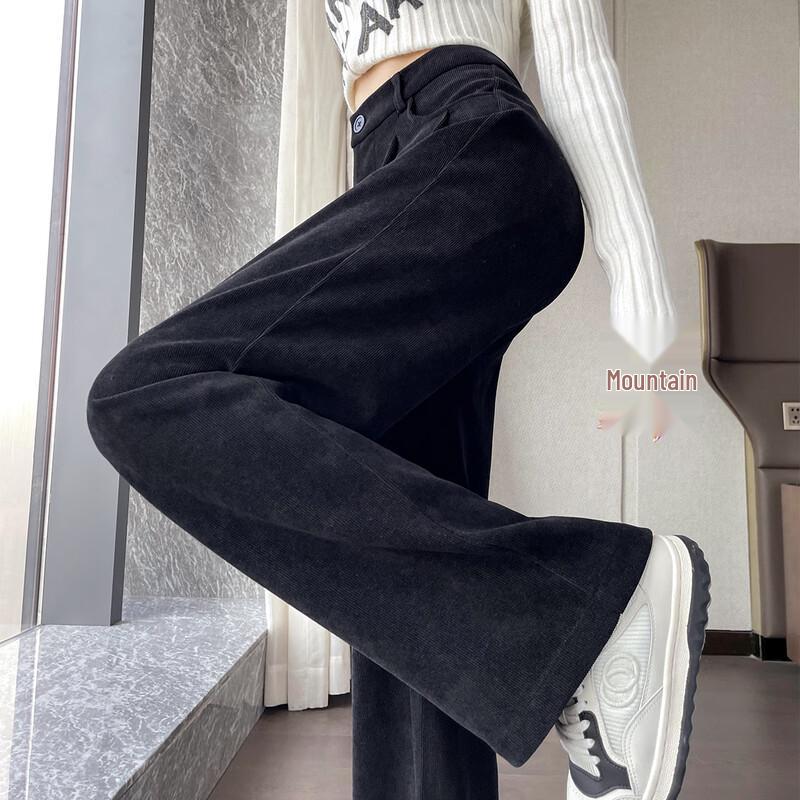 HSTYLE Women's High-Waist Wide-Leg Suit Trousers