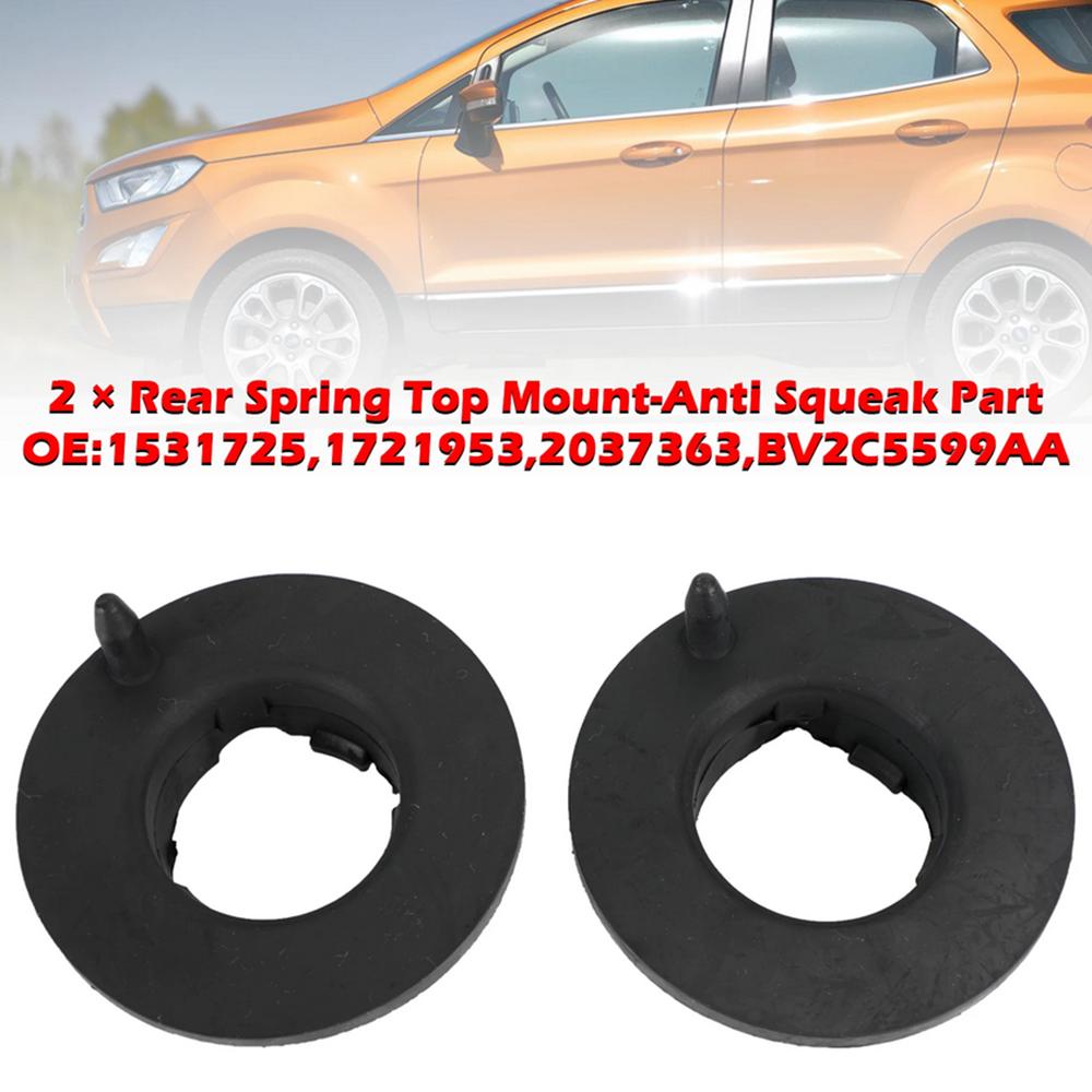2Pcs Rear Spring Top Mount-Anti Squeak Part Spring Pad For Ford Fiesta Mk7 New
