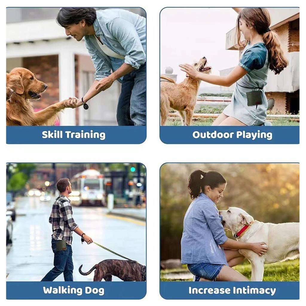 Dog Pouch Auto-Closing- Hands-Free Training Bag For Puppy Rewards, Leak-Proof Portable Pet Snack Dispenser For Walking Outdoor Travel