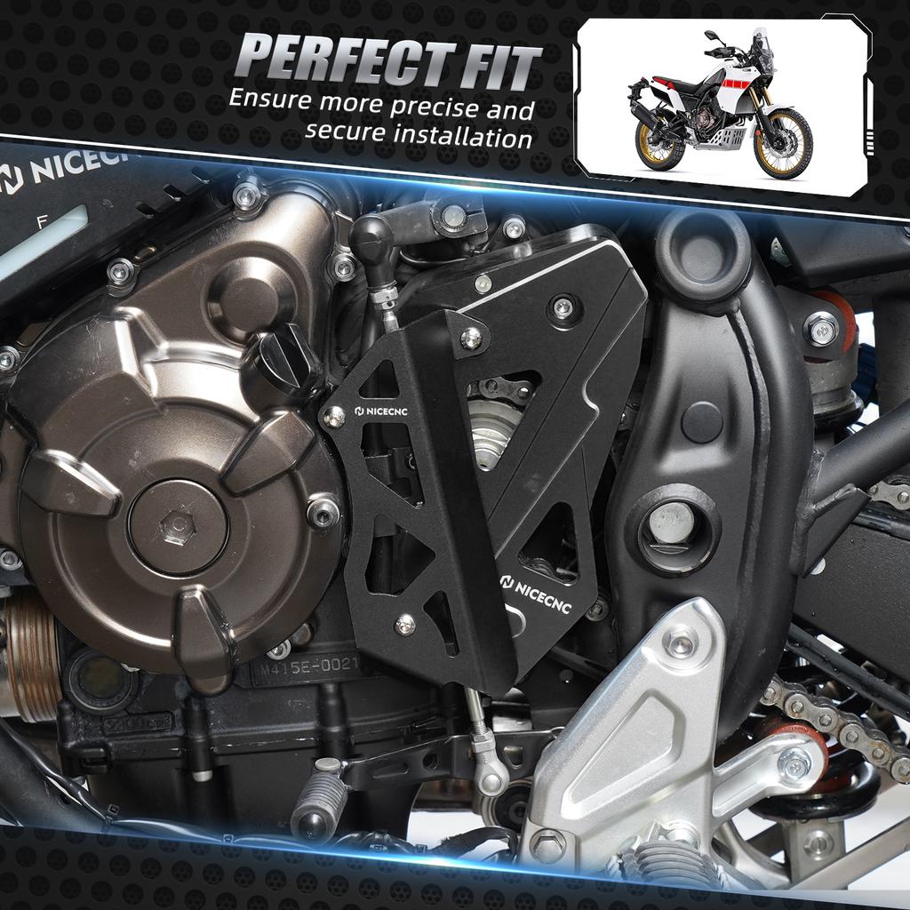 NICECNC For Yamaha Tenere 700 2019-2024 Chain Sprocket Guard Gear Shift Linkage Cover T700 XTZ700 Tenere 700 Accessories