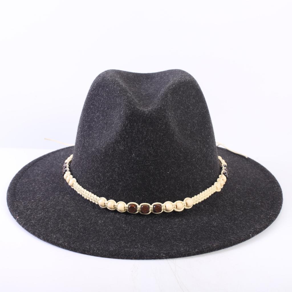 Popular European and American High-end Wool Top Hat, Men's and Women's Fashion Versatile Elegant Top Hat Jazz Hat