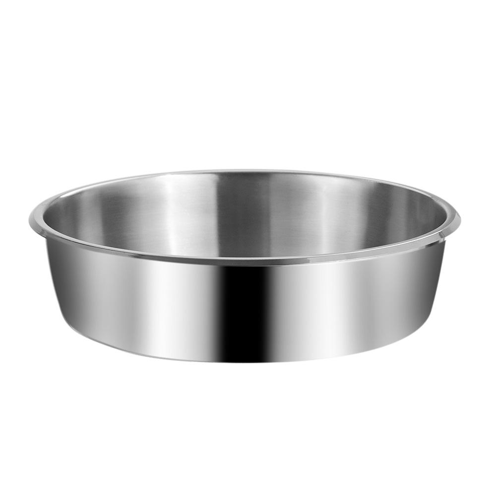 Round Ceramic Double Compartment Buffet Warmer Pot for Restaurants