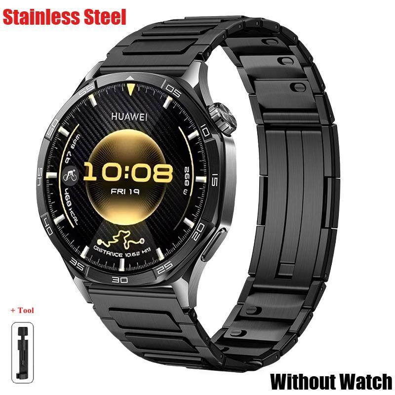 22mm Quick Fit Stainlesst Steel Strap for Huawei GT 6 46mm GT 6 Pro 46mm Titanium Business Men Side Detachable Band for Huawei W