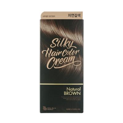 Stylist Seidige Haarfarbcreme (Natürliches Braun)