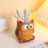 Cute Owl Planter Cartoon Animal Vase Creative Pen Container  Dried Flower