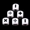 1/4PCS 16mm Resin Addition Subtraction Multiplication Division Symbols Dice Operation Props Kid's Educational Assist Accessories
