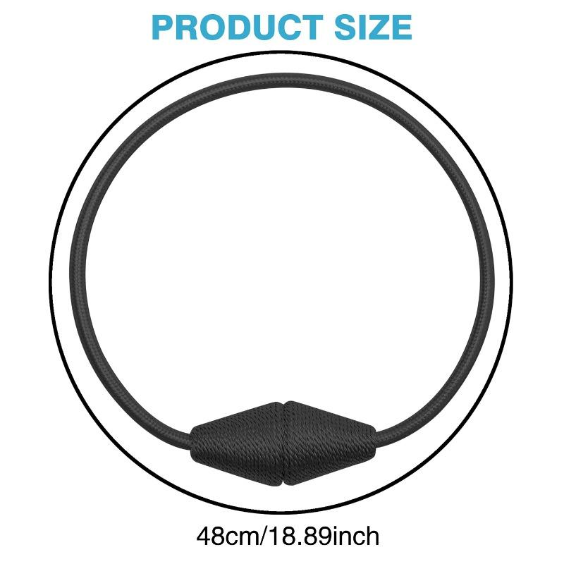 2pcs European Style Conical Shaped Strong Magnetic Curtain Tiebacks for Thin or Heavy Curtains, Suitable for Home, Living Room