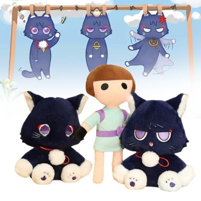 Impact Wanderer Genshin Cat Plush Toy Stuffed Doll Room Decoration Gift Kids