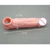 Silicone Penis Enlargement Condoms Penis Extension Sleeve Adults Intimate Sex Toy for Man Reusable Condom Cock Rings Dildo Cover