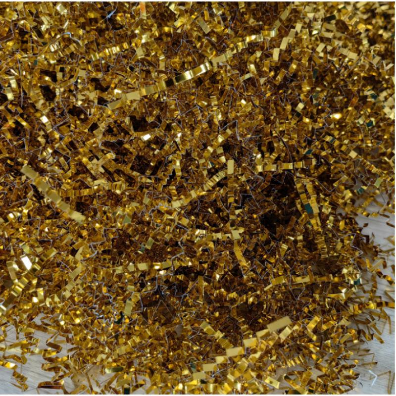 High-End Raffia Gift Box Filler - Shockproof Crepe Paper Shredded for Fruit & Wine Packaging