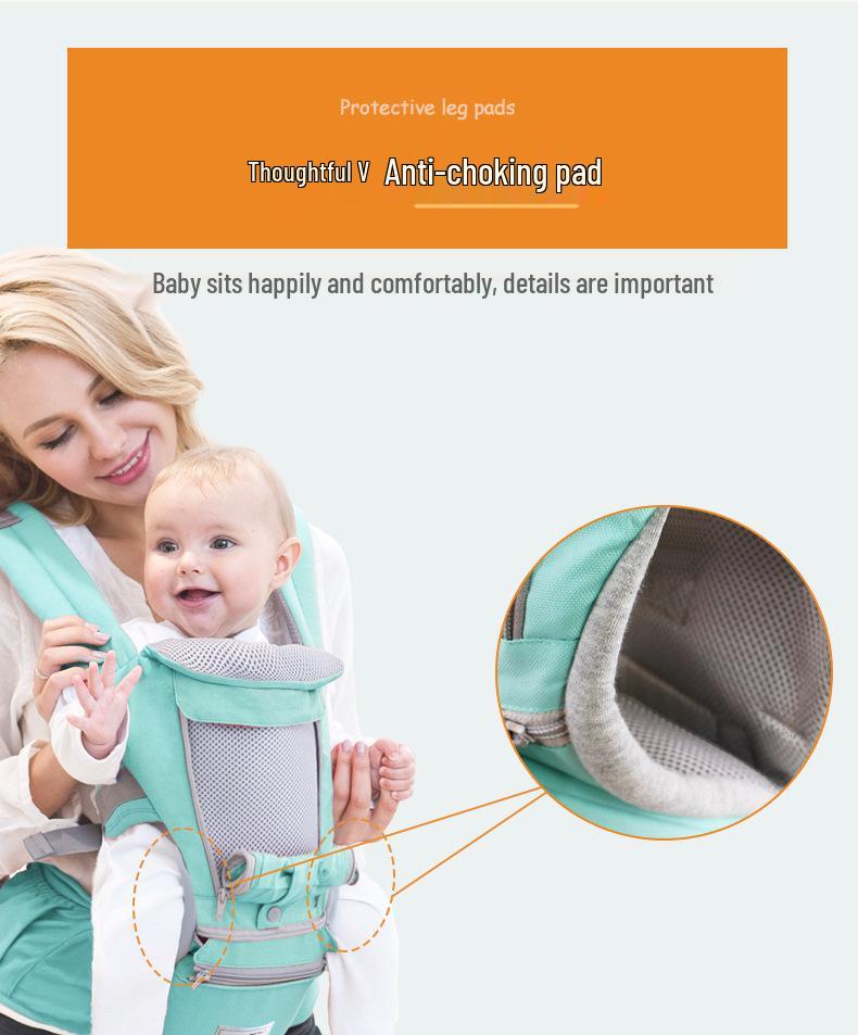 Aierbao Four Seasons Front Baby Carrier with Waist Stool