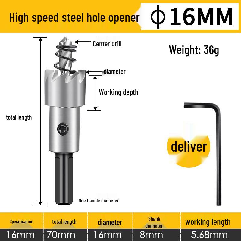 High-Speed Stainless Steel Hole Saw for Metal and Aluminum
