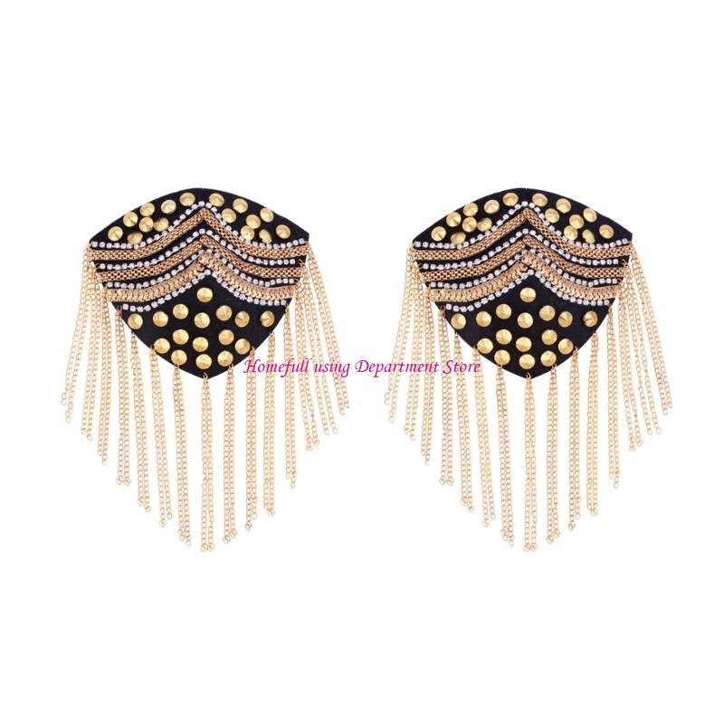 

Shoulder Accent For Stage Costumes Dance Performances Outfit золотий