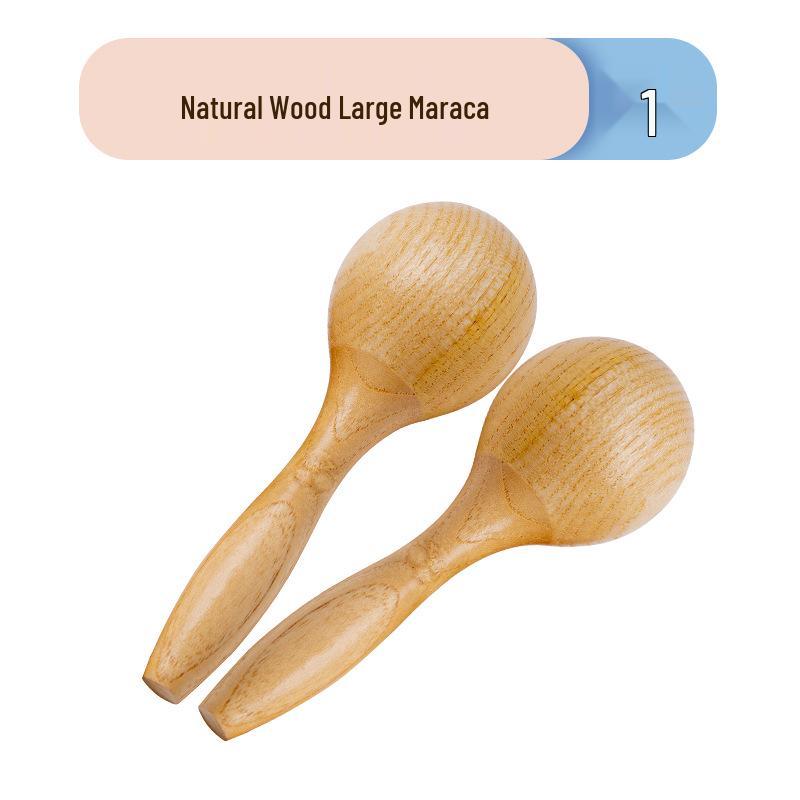 Infant & Toddler Wooden Maracas and Sand Eggs - Early Education Orff Percussion Instruments for Babies and Children