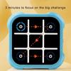 Educational Game, Electronic 4 In 1 Handheld Puzzle Game Toy Travel Noughts and Crosses Game Board Game for Kids Adults
