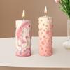 Flower Butterfly Columnar Silicone Candle Mold DIY Waves Soap Resin Plaster Making Tool Geometry Chocolate Mould Home Decor Gift
