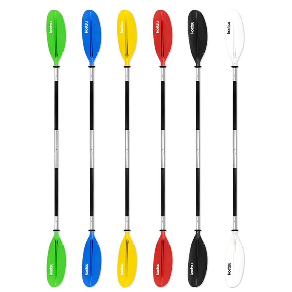 Four Sections Detachable Adjustable Kayak Paddles Aluminum Alloy Shaft Paddle Double Head Paddle