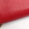 [Pre-Owned] Interlocking Double G Logo Litchi Grain Leather Shoulder Crossbody Bag - Very Good #1PMAIVT