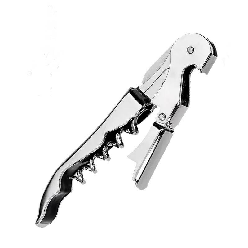 Stainless Steel Multifunctional Wine Opener & Corkscrew in Wine Red