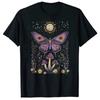 Black Crewneck Short Sleeve Shirt Cottagecore Aesthetic Floral Graphic Tshirt Unisex Cotton Breathable Summer Streetwear Novelty