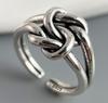 925 Sterling Silver Rings for Women Couple Minimalist Handmade Simple Retro Flower Heart Ring Fine Jewelry Gift Prevent Allergy