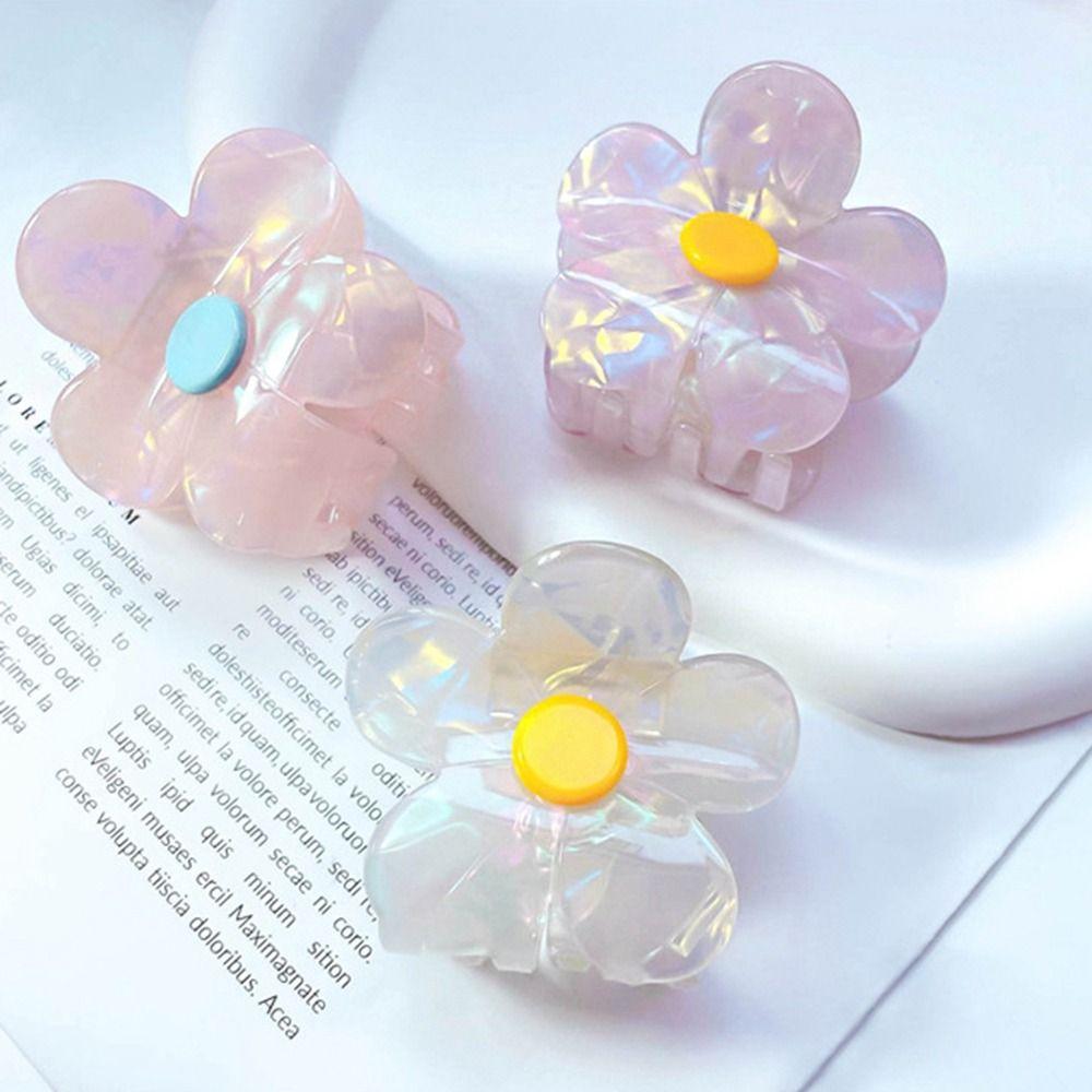 Geometry Shape Female Hair Accessories Flower Hair Claw Small Hair Clip Korean Style Headwear