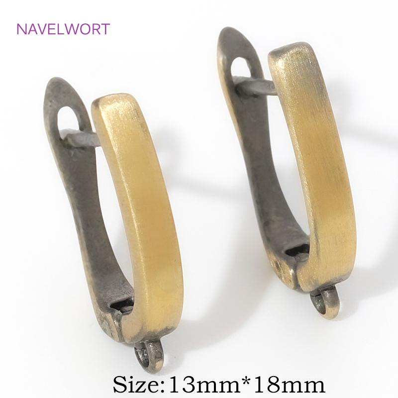 Fasteners For Earring Antique Bronze Shvenzy Earwires Brass Earring Hooks Earring Fixtures For DIY Earrings Making Accessories