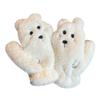 Gloves female winter cute teddy velvet bear velvet thickened warm winter student cycling windproof
