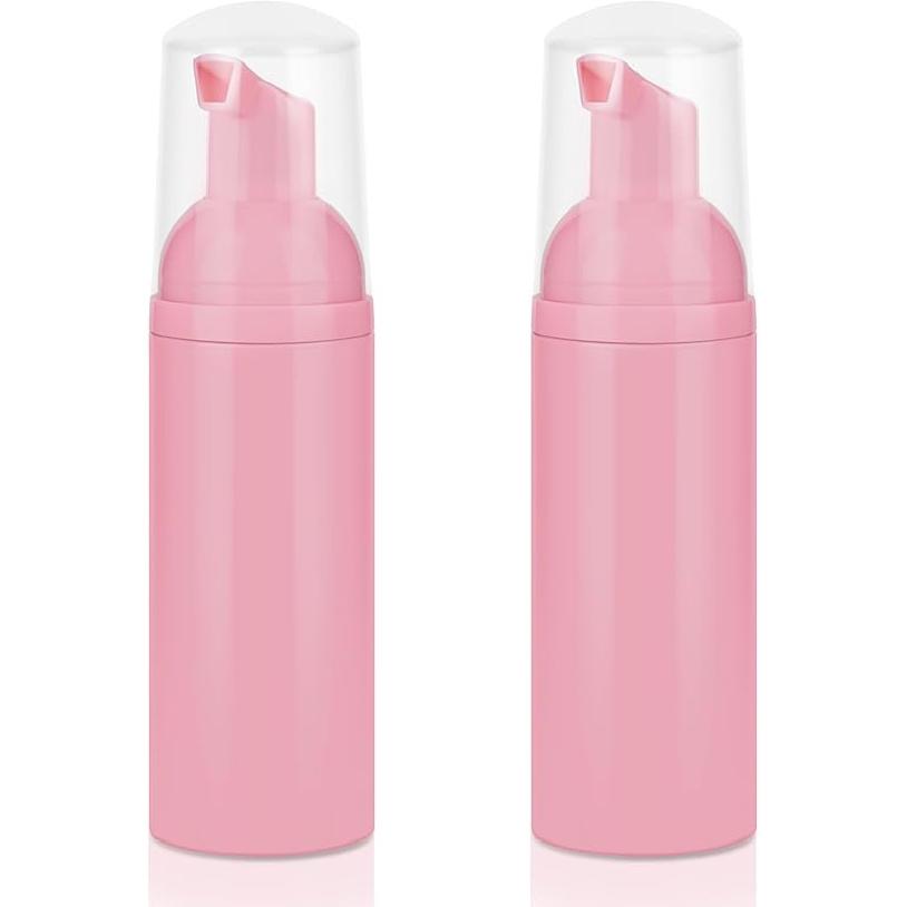 Foam Pump Bottle 3Pcs Travel Lash Shampoo Bottle, Empty Portable Refillable Mousse Foam Soap Dispenser for Hand Soap, Lash Cleanser, Shampoo, Face
