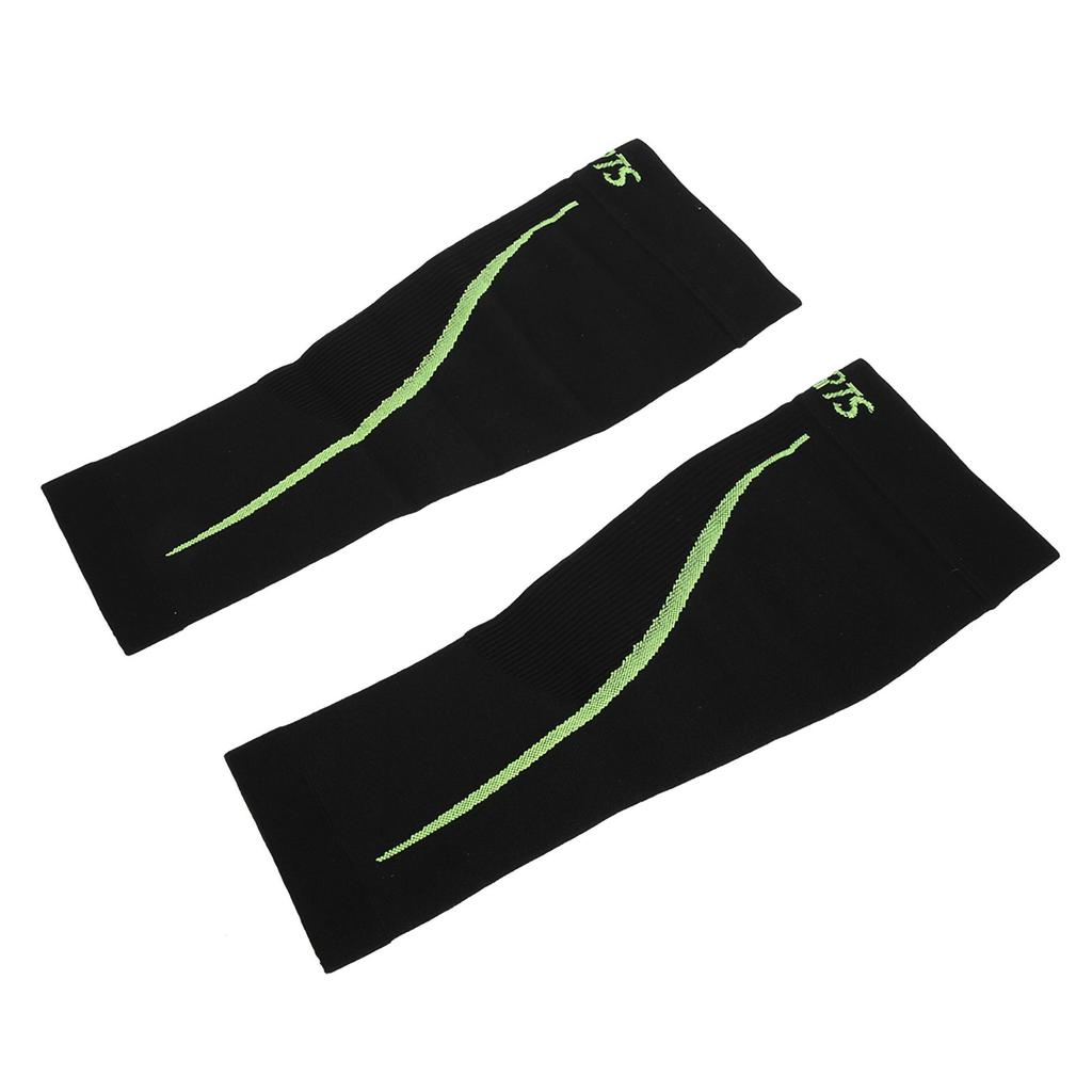 Sports Leg Calf Brace Sleeve Shin Support Compression Running Exercise Black LXL