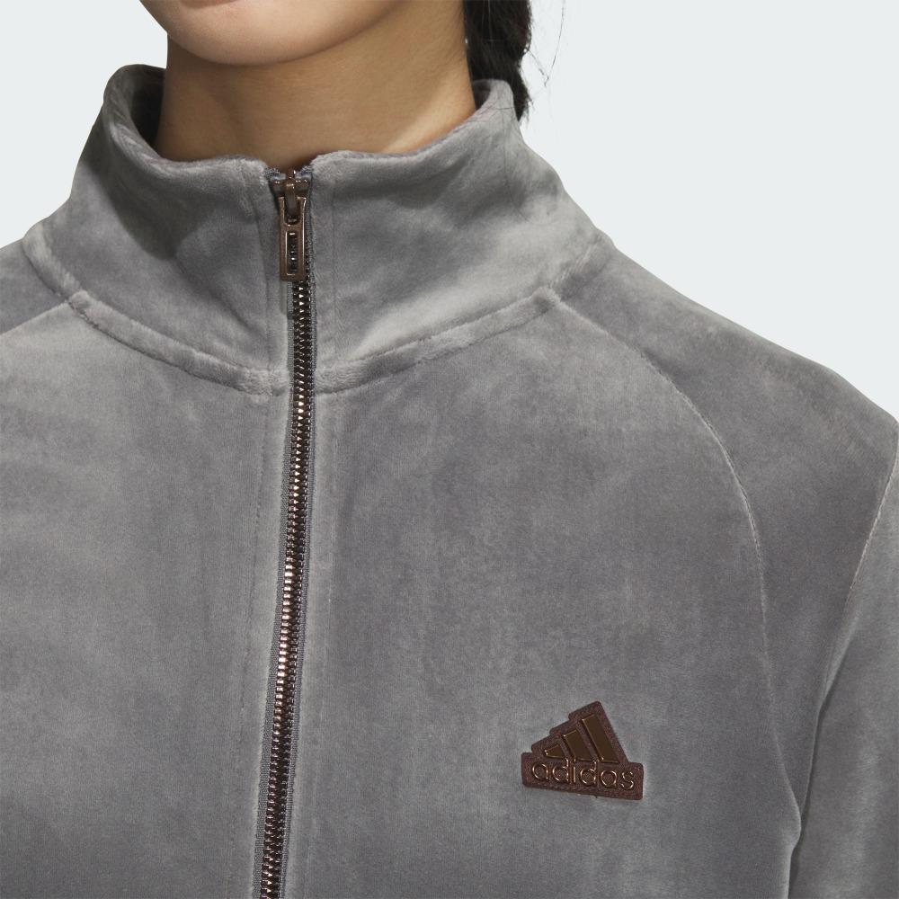 Adidas Casual Series Comfortable Modern Sports Jacket Women Jacket Gray JX6843
