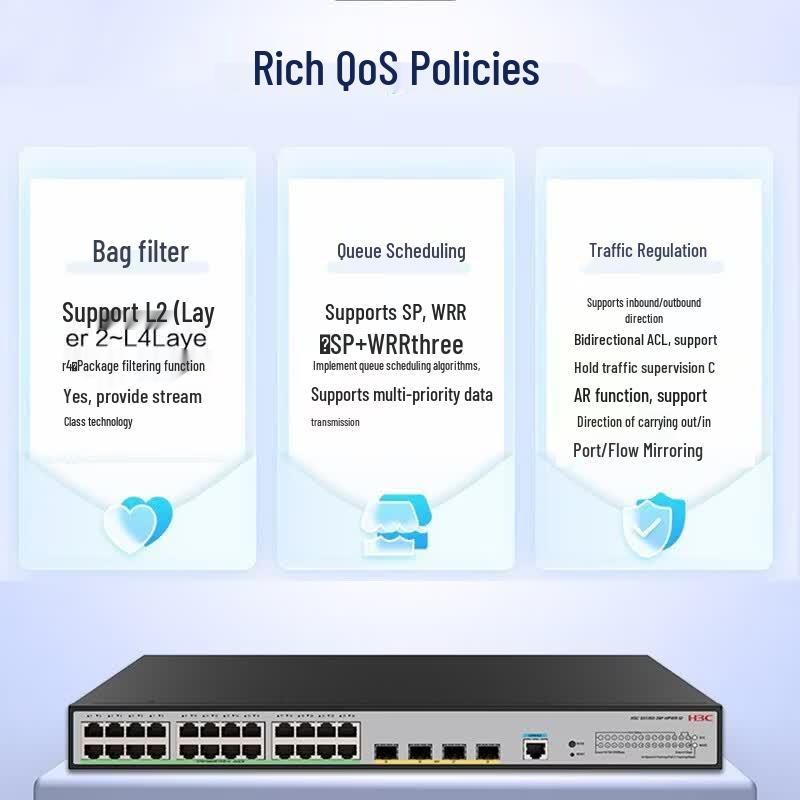H3C S5135S-28P-HPWR-SI Layer 3 Managed Gigabit PoE Network Switch