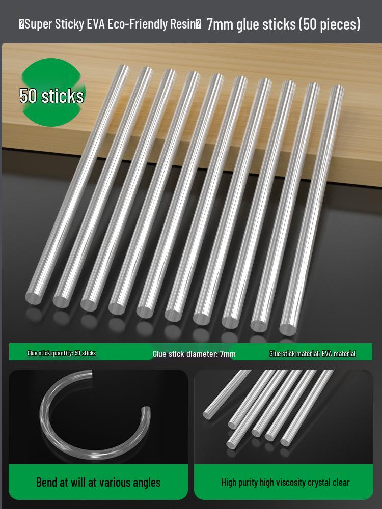 Compact High Viscosity Hot Melt Glue Gun with 7-11mm Glue Sticks