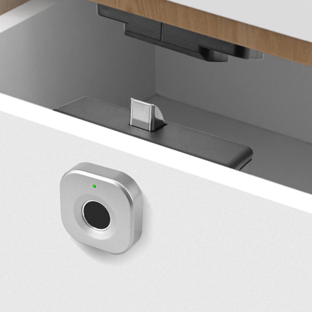 Drawer Fingerprint Lock Bedside Table Cabinet Lock Shoe Cabinet Wardrobe Smart Lock Bluet-ooth Handle-free Home Office