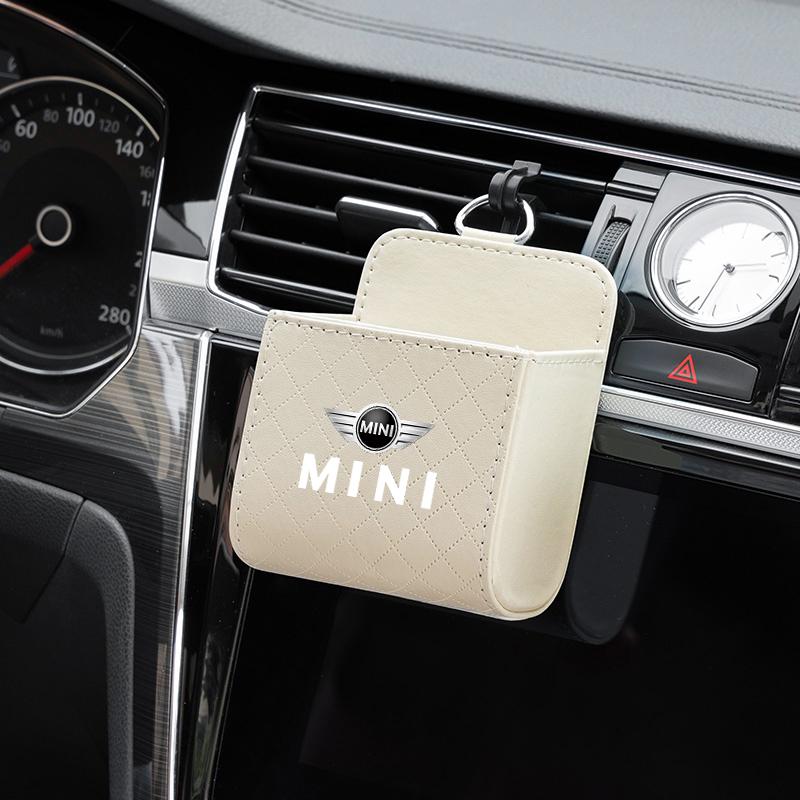 Car Interior Air Vent Storage Box Lipstick Card Sundries Bag For Mini Cooper JCW R56 R50 F54 F55 F56 F57 F60 R52 R53 R55 R57 R58