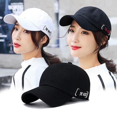 Hut Damenmode Neu Stickerei Buchstabe Einfarbig Baseballkappe Herren Jugend Paar Street Sonnenschutzkappe