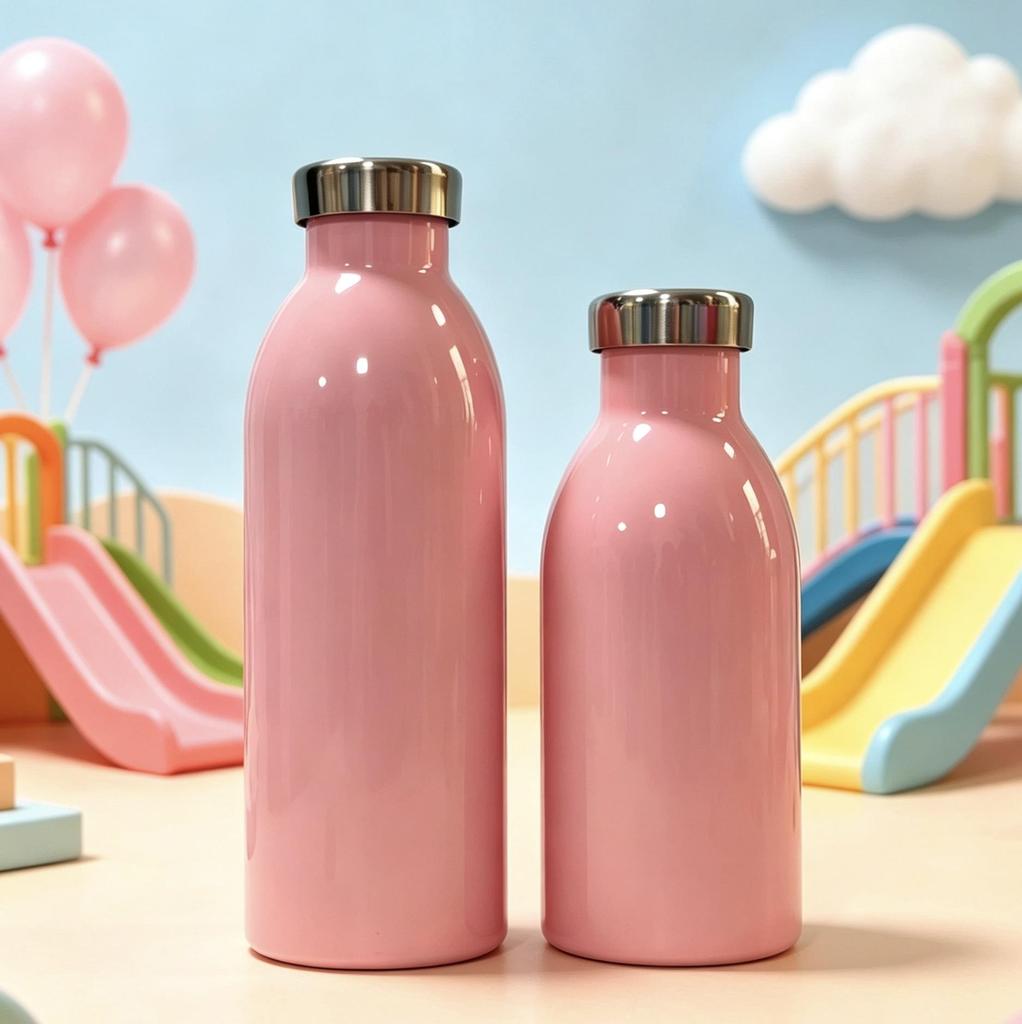 Portable 304 Stainless Steel Double-Layer Vacuum Thermos - Milk Cup, Small Mouth, Durable Design.