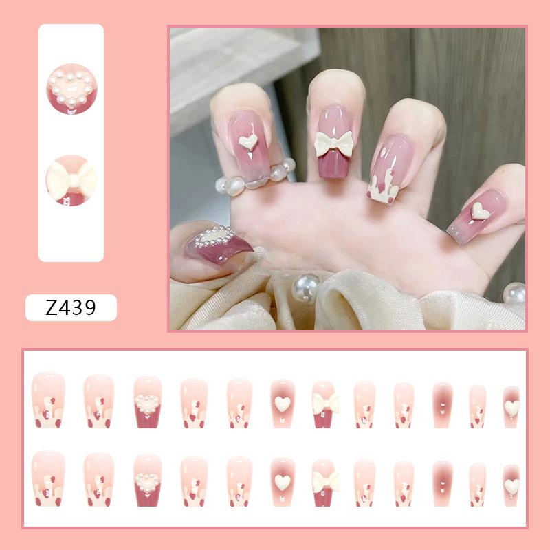 Diamond Wearing Nail Ice Culoare transparentă Flash Diamond 24 Bucăți Cutie Unghii false Finisat Nail Art de ultimă generație