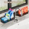 Kitchen Sink Faucet Organizer Storage Rack Strong Load-bearing Easy To Install Suction