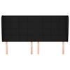 VidaXL Headboard with Ears Black 183x23x118-128 Cm Fabric3117972